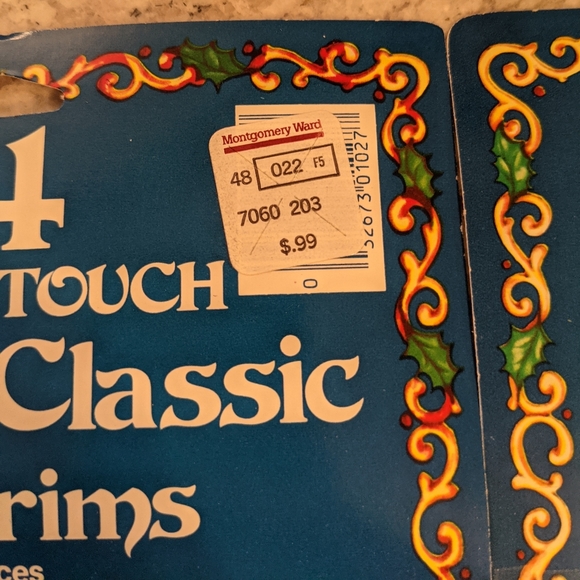VTG Velvet Touch Gift Tags 1984 Bonus Montgomery Wards price tags org package - Picture 6 of 7